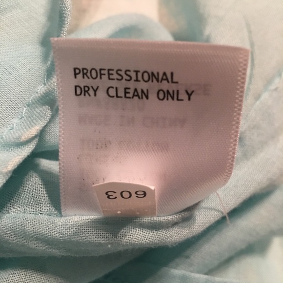 CYNTHIA ROWLEY TIFFANY BLUE LACE TOP - Picture 9 of 9